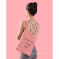 Yugland full color tote bag suede human instructional sports leave home yoga mat bag